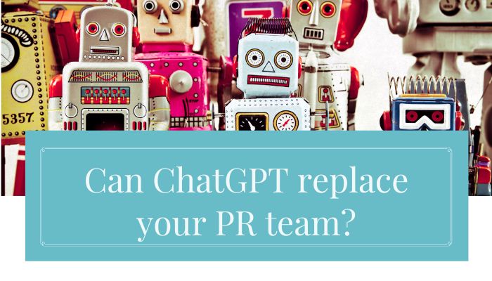 Can ChatGPT replace PR?